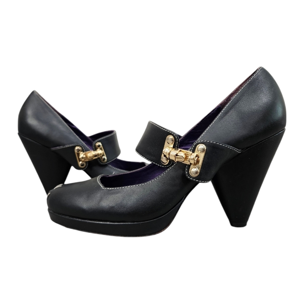 Le Due Anthropologie Mary Jane Heel Size 8.5